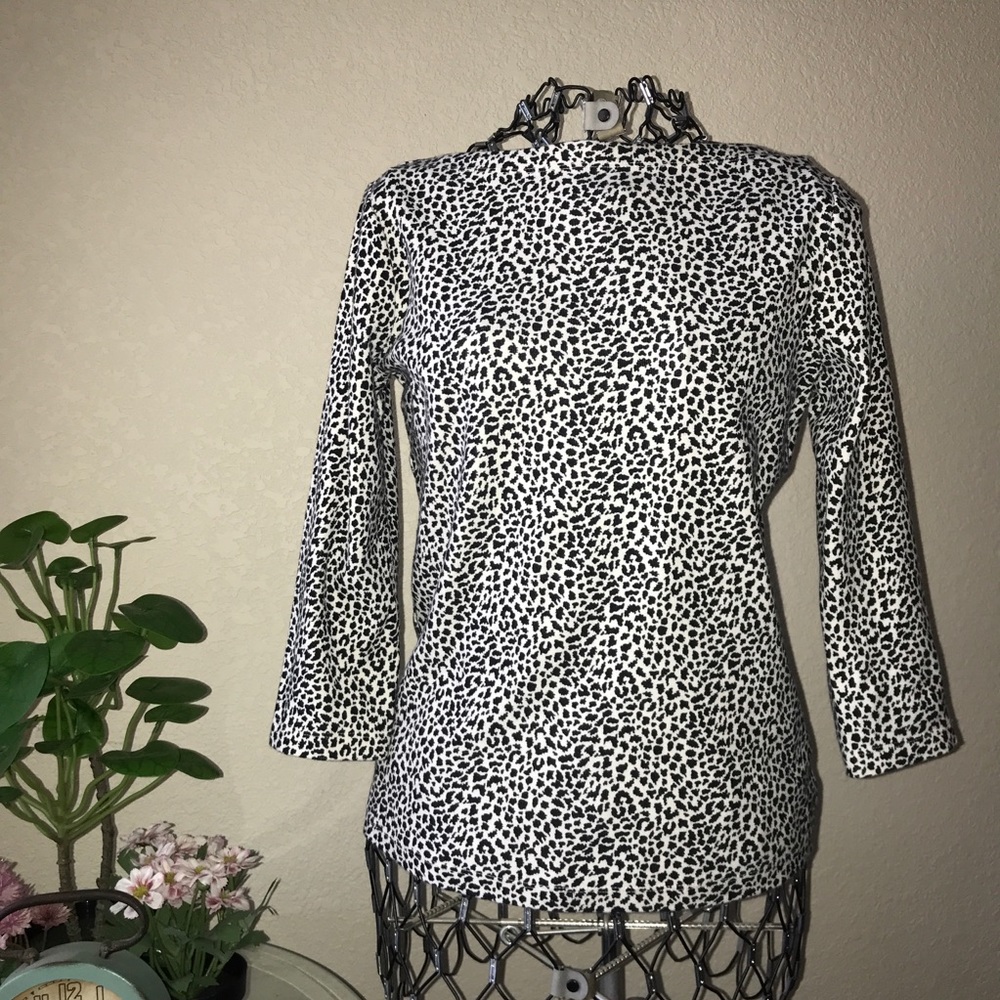 Animal Print 3/4 Sleeve